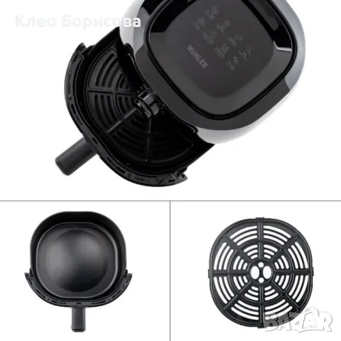 Фритюрник с горещ въздух MUHLER, 4L, 1500W, механичен, снимка 3 - Фритюрници - 49350439