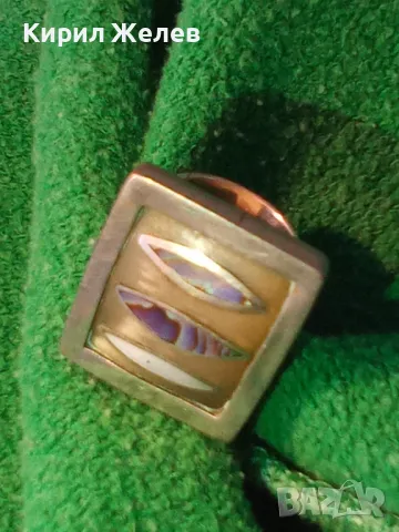 СТАР ПРЪСТЕН УНИКАТ КОСТ в МЕЛХИОНЕР ОБКОВ със СРЕБЪРЕН РИНГ и КРАЛСКИ СЕДЕФ ЧАСТ от КОМПЛЕКТ 37180, снимка 18 - Антикварни и старинни предмети - 49885931