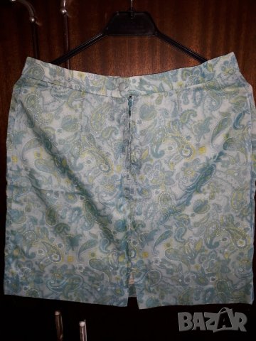Дамска лятна къса пола с подплата синьозелена, снимка 4 - Поли - 29020890