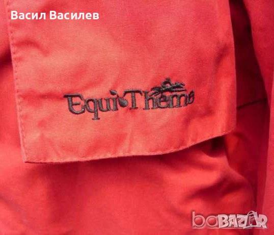 Equi Theme микрофибър зимно дамско яке червено с качулка размер M, снимка 4 - Якета - 51930978