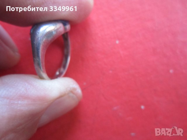 Страхотен сребърен пръстен с камък 925 РОВ, снимка 5 - Пръстени - 36704154