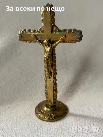 Стар бронзов кръст 16х9см