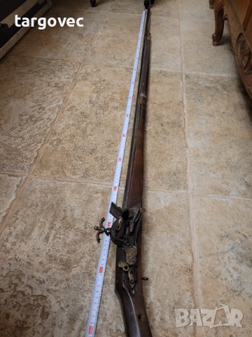 Дълга кремъчна пушка кремаклийка, снимка 6 - Антикварни и старинни предмети - 43421129