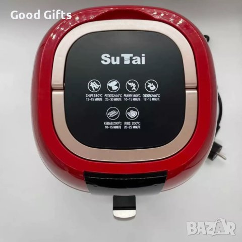 Фритюрник с горещ въздух 4,5 литра, 1800 W, Сензорен дисплей за управление, Air Fryer, снимка 2 - Фритюрници - 40839975