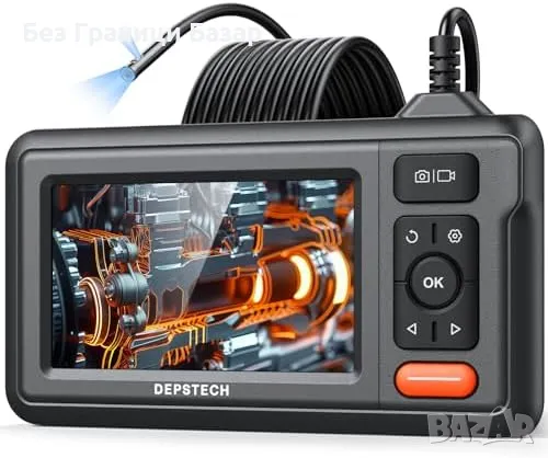 Нова Инспекционна камера с двойна леща, 4.3" екран, 5м, IP67 Ендоскоп, снимка 1