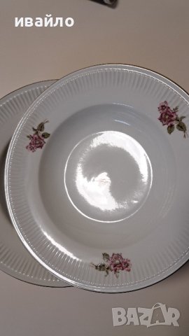 Стари порцеланови чинии, снимка 4 - Чинии - 43504780