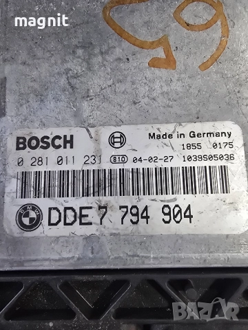 0281011231 ECU Компютър BMW DDE7794904, снимка 2 - Части - 52525380