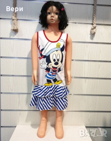 Нова детска моряшка рокля с трансферен печат Мики маус, снимка 10 - Детски рокли и поли - 29030051