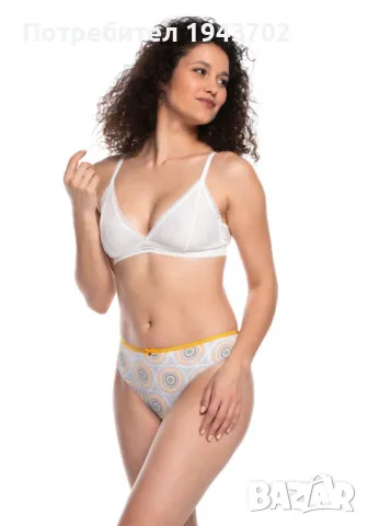 2 чифта бикини в бяло и жълто L-1517BI, снимка 2 - Бельо - 48340858