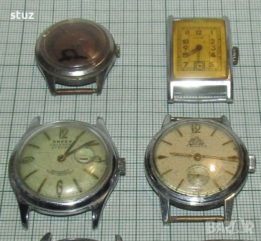 Мъжки швейцарски часовници за възстановяване, или за части, лот 10бр, снимка 4 - Антикварни и старинни предмети - 53297274