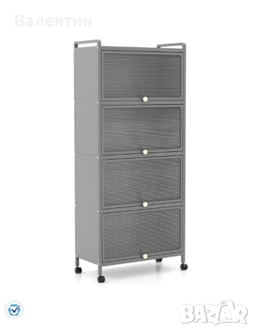 Кухненски метален шкаф на колелца, снимка 2 - Шкафове - 53246378