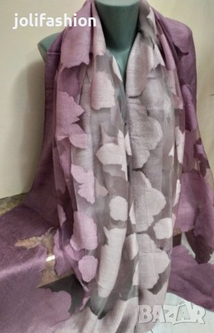Дамски копринени шалове, снимка 3 - Шалове - 24874302