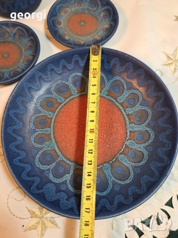 комплект немска керамика ръчна изработка 29/1, снимка 4 - Антикварни и старинни предмети - 52027517