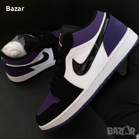 Nike Air Jordan 1 Low Court Purple Лилави Обувки Маратонки Кецове Размер 42 Номер 26.5см , снимка 5 - Маратонки - 40792735