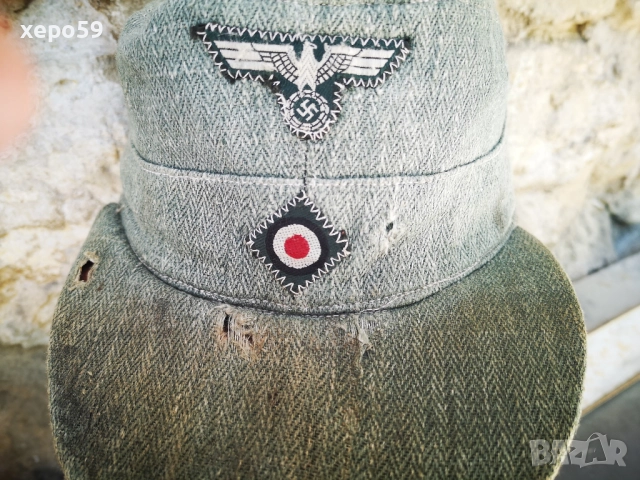 WW2-Немска шапка вермахт втора световна война, снимка 3 - Антикварни и старинни предмети - 52524266