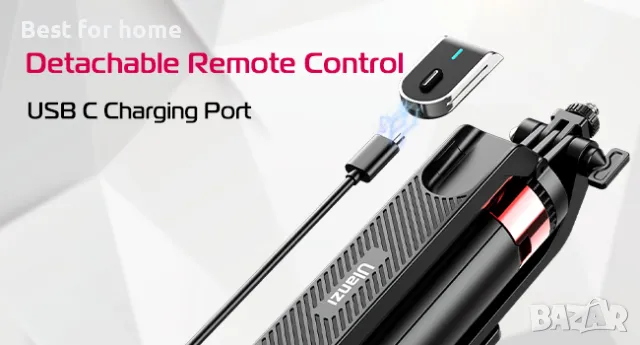 Трипод/ статив 180 см универсален телефони и камери ULANZI MA09, снимка 3 - Селфи стикове, аксесоари - 48468429