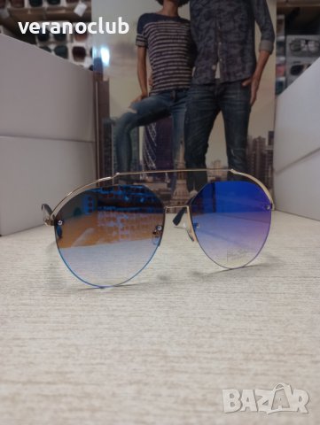 Сини огледални слънчеви очила Авиаторски, снимка 3 - Слънчеви и диоптрични очила - 44080565