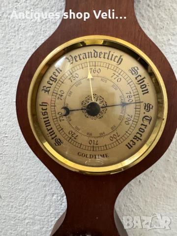 Стенен барометър №7108 , снимка 4 - Антикварни и старинни предмети - 50822044
