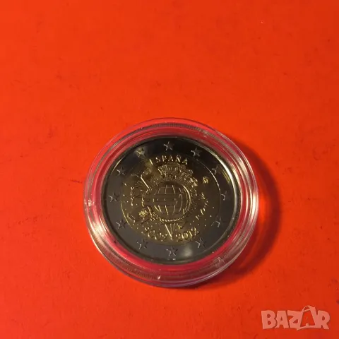 Испания 2 евро 2012 10 години от въвеждането на еврото
