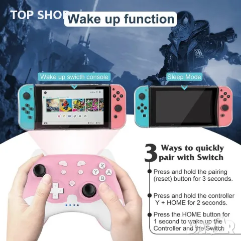 Джойстик/ контролер/ геймпад за Nintendo Switch, снимка 2 - Аксесоари - 49173946