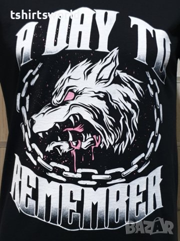 Нова мъжка тениска с дигитален печат Вълк - A Day To Remember, Серия вълци, снимка 2 - Тениски - 36599092