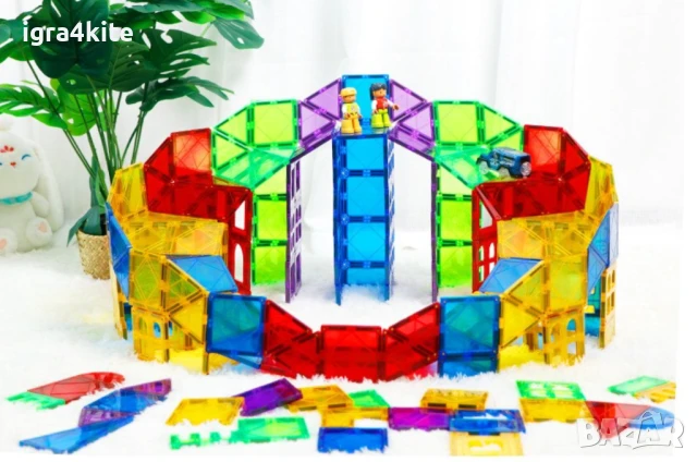 ТОП ОФЕРТИ НА МАГНИТНИ КОНСТРУКТОРИ 2 комплекта х80 части (160) за 100лв., снимка 2 - Конструктори - 51044341