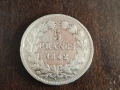 Франция 5 франка 1842 СРЕБРО, снимка 2
