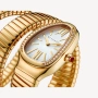 BVLGARI Serpenti Tubogas Snake Gold Diamonds Дамски Часовник, снимка 12