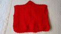 Бебешка червена плетена жилетка дъжина 25см . Нова., снимка 8