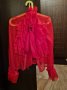 Дамска Червена Риза с воали, снимка 2
