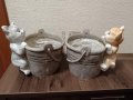 Саксия с котка,кашпа за цветя., снимка 5