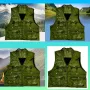 Рибарска жилетка в зелено, размери 2XL / 3XL, с много джобове, снимка 1