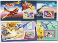 Чисти блокове II световна война Авиация Самолети Кораби Вертолети 2006 2007 2008 от Гвинея, снимка 1