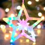 Светеща Звезда/27см./35 цветни лампички, снимка 1 - Коледни подаръци - 43035798