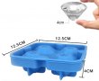 3d 4 диаманта 2 части силиконов молд форма за шоколад лед гипс фондан и др, снимка 2