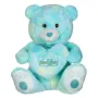 Седнало плюшено мече в синьо-зелен цвят със сърце Baby Love 45 см S_1232223, снимка 1