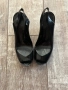 Нови луксозни качествени черни Италия  силикон силиконови сандали платформа , снимка 2
