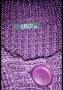 Къса плетена жилетка в лилаво., снимка 2