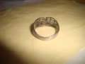 СРЕБРИСТ ВИНТИДЖ ФЛОРАЛЕН ПРЪСТЕН 21637, снимка 4