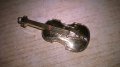 златна цигулка за ревера-внос франция-4.5х2см, снимка 3