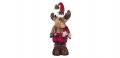 Коледен декоративен елен с Кариран панталон, Automat,45см , снимка 1 - Декорация за дома - 34778431