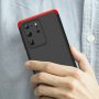 360 Кейс GKK калъф Galaxy Note 20, Notе 20 Ultra цвят черен с червено 
