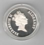 Alderney-5 Pounds-1995-KM# 14a-Queen Mother receiving flower-Silver Proof, снимка 4