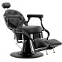 Хидравличен фризьорски стол за фризьорски салон Agustín Barberking 8804-BLACK, снимка 3
