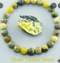 Гривна от тревно-жълт камък, снимка 3