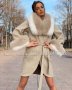 Дамски палта от алпака - вълна, кашмир и естествен косъм от лисица, снимка 14