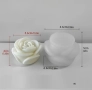 3D 3 размера роза рози Силиконов молд форма за свещи гипс сапун смола фондан , снимка 5