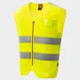 Светлоотразителен елек с цип и светлоотразителни ленти PAYPER ACE MESH YELLOW, снимка 2