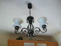 Полилей ковано желязо ръчна изработка масивен и тежък !, снимка 1