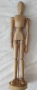 Дървен модел на човешка фигура за рисуване (манекен) 33cм., снимка 1